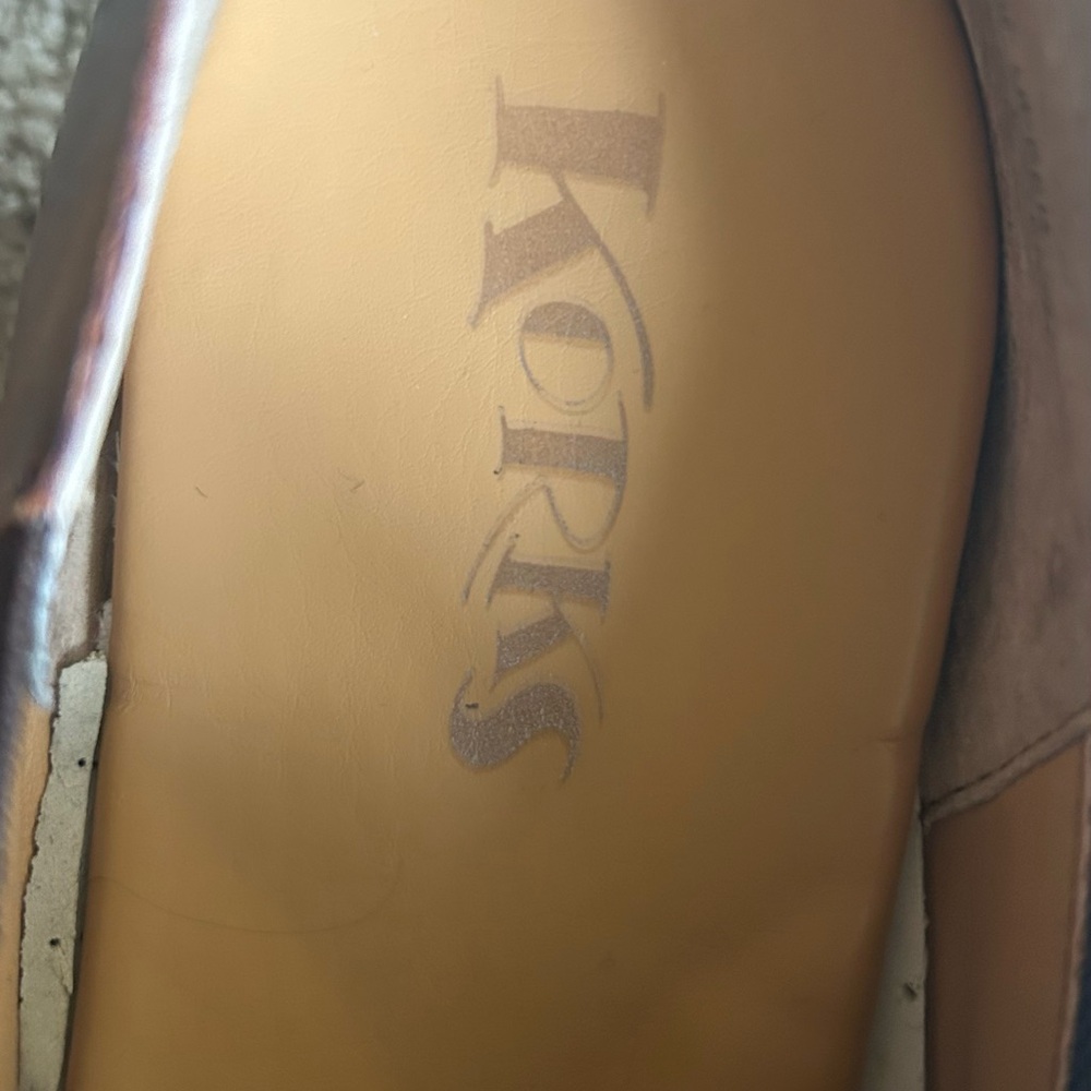 Korks Gertrude Slip-On Shoes
 Brown Leather Ankle Booties - Picture 7 of 11